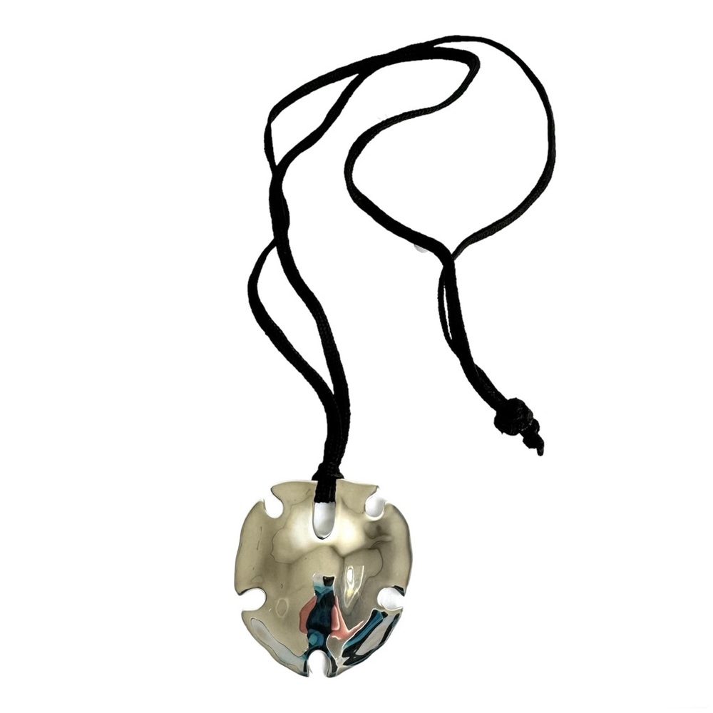 RLM Studio Sand Dollar Necklace Sterling Silver Shell Pendant Robert Lee Morris